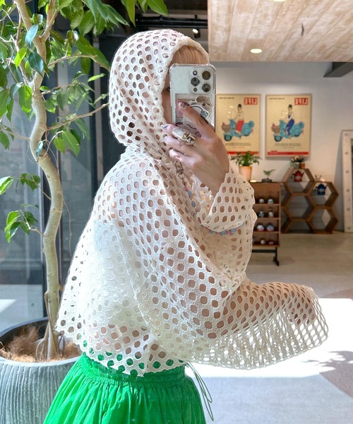 最終値下げ alice auaa メッシュ フード付きパーカー 最終値下げ alice