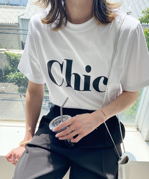 reca(レカ)の「アソートロゴプリントTシャツ(Tシャツ/カットソー・レディース・ホワイト×グリーン/ホワイト×レッド/ホワイト系1/ホワイト×ネイビー/ホワイト系2・FREE)」の4枚目の写真