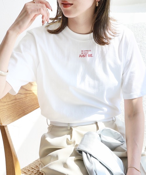 reca(レカ)の「アソートロゴプリントTシャツ(Tシャツ/カットソー・レディース・ホワイト×グリーン/ホワイト×レッド/ホワイト系1/ホワイト×ネイビー/ホワイト系2・FREE)」の18枚目の写真