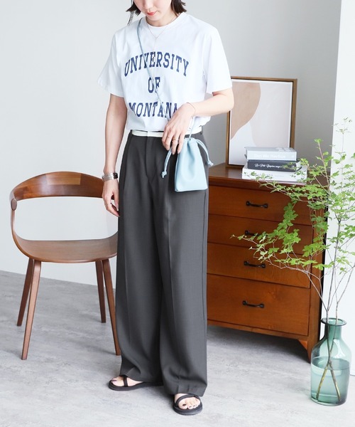 reca(レカ)の「アソートロゴプリントTシャツ(Tシャツ/カットソー・レディース・ホワイト×グリーン/ホワイト×レッド/ホワイト系1/ホワイト×ネイビー/ホワイト系2・FREE)」の6枚目の写真