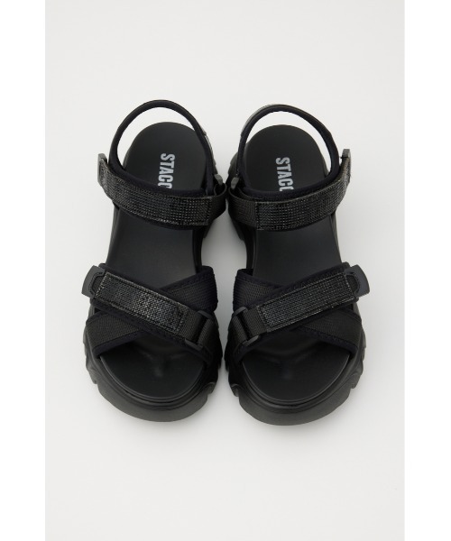 STACCATO（スタッカート）の「ミラーボリュームサンダル（サンダル・レディース・ブラック/ホワイト・23cm/23.5cm/24.5cm/24cm/22.5cm/22cm）」の19枚目の写真