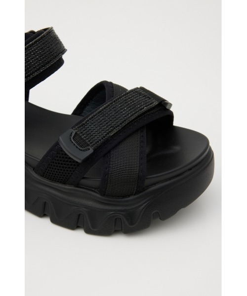 STACCATO（スタッカート）の「ミラーボリュームサンダル（サンダル・レディース・ブラック/ホワイト・23cm/23.5cm/24.5cm/24cm/22.5cm/22cm）」の3枚目の写真