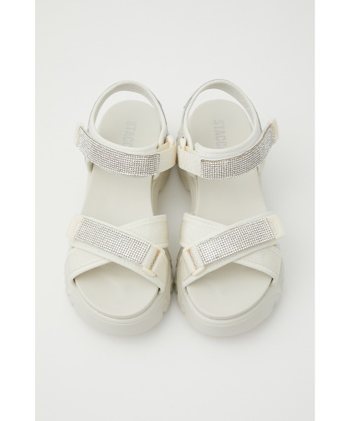 STACCATO（スタッカート）の「ミラーボリュームサンダル（サンダル・レディース・ブラック/ホワイト・23cm/23.5cm/24.5cm/24cm/22.5cm/22cm）」の14枚目の写真