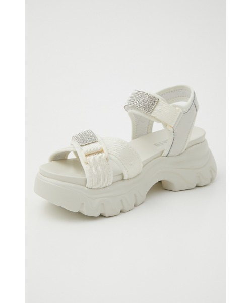 STACCATO（スタッカート）の「ミラーボリュームサンダル（サンダル・レディース・ブラック/ホワイト・23cm/23.5cm/24.5cm/24cm/22.5cm/22cm）」の7枚目の写真