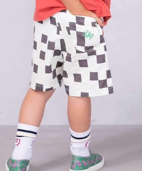 Life Support Products（ライフサポートプロダクツ）の「タックショートパンツ（80～150cm)（その他パンツ・キッズ・レッド系その他/ブラック系その他/ブルー/ブラック/ベージュ/ピンク/イエロー/グリーン/ライトグリーン・80/90/95/100/110/120/130/140/150）」の10枚目の写真