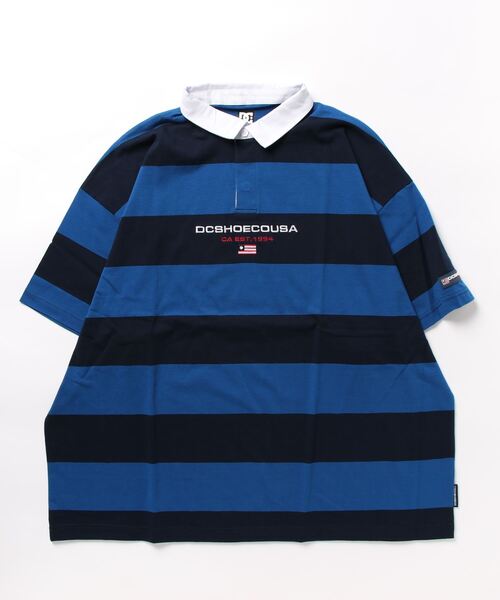 DC SHOES（ディーシーシューズ）の「23 BORDER POLO SS/DCボーダーポロシャツ（ポロシャツ・メンズ・ブルー/ブラック×ホワイト/グリーン・MEDIUM/LARGE/X-LARGE）」の11枚目の写真