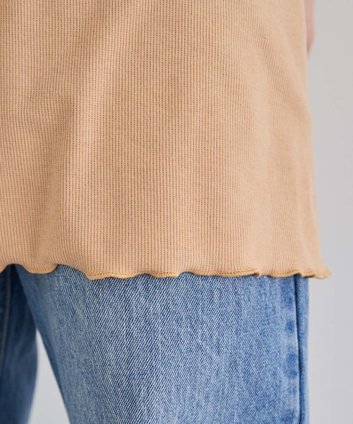 Kastane(カスタネ)の「【新色追加/SET ITEM】シアーシャーリングワンピースSET(ワンピース・レディース・アイボリー/ピンクベージュ/ブラック/グリーン・FREE)」の10枚目の写真