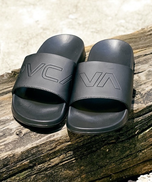 RVCA(ルーカ)の「RVCA メンズ RVCA OLIVE SLIDE SANDAL サンダル【2023年夏モデル】/ルーカシャワサン(シャワーサンダル)(サンダル・メンズ・ブラック/ブラック×ブラック/ホワイト・8/9/10)」の3枚目の写真