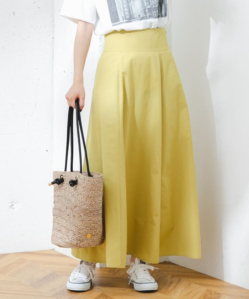 F by ROSSO（エフバイロッソ）の「F by ROSSO　撥水ハイウエストフレアスカート（スカート・レディース・ブルー系その他/イエロー/ブラック・36/38）」の6枚目の写真