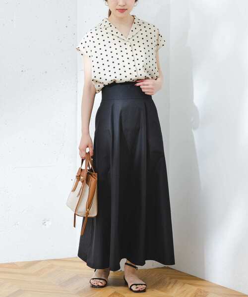 F by ROSSO（エフバイロッソ）の「F by ROSSO　撥水ハイウエストフレアスカート（スカート・レディース・ブルー系その他/イエロー/ブラック・36/38）」の11枚目の写真