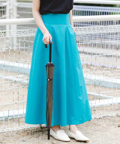 F by ROSSO（エフバイロッソ）の「F by ROSSO　撥水ハイウエストフレアスカート（スカート・レディース・ブルー系その他/イエロー/ブラック・36/38）」の12枚目の写真