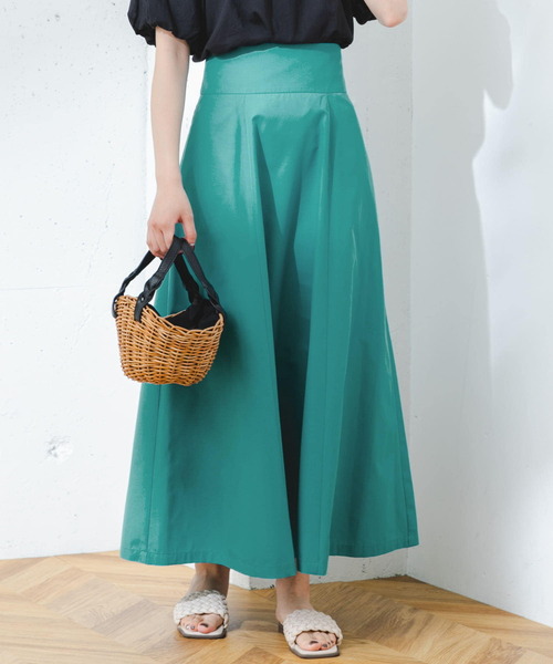 F by ROSSO（エフバイロッソ）の「F by ROSSO　撥水ハイウエストフレアスカート（スカート・レディース・ブルー系その他/イエロー/ブラック・36/38）」の13枚目の写真