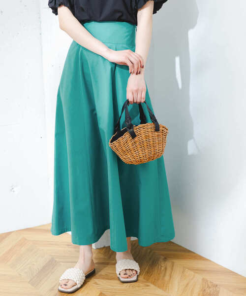 F by ROSSO（エフバイロッソ）の「F by ROSSO　撥水ハイウエストフレアスカート（スカート・レディース・ブルー系その他/イエロー/ブラック・36/38）」の15枚目の写真