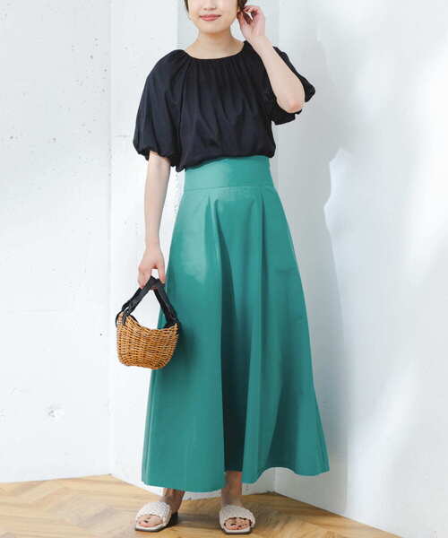 F by ROSSO（エフバイロッソ）の「F by ROSSO　撥水ハイウエストフレアスカート（スカート・レディース・ブルー系その他/イエロー/ブラック・36/38）」の17枚目の写真