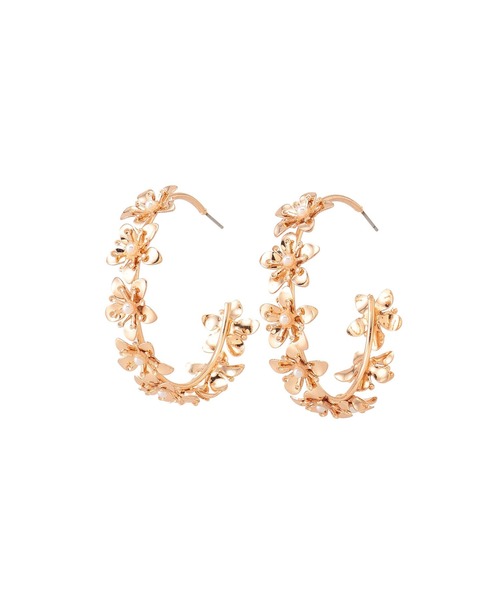 LATINA（ラティーナ）の「ラインフラワースタッドピアス（ピアス（両耳用）・レディース・ゴールド・FREE）」の6枚目の写真