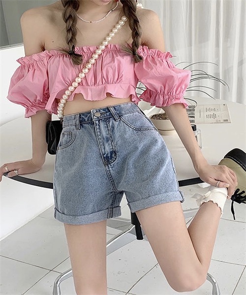 Roll up denim short pants | DIANTÉ (ディアンテ)公式通販サイト