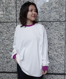 soglia | SOGLIA/ソリア　OPEN END LONG SLEEVE T SOLID  ロンＴ(Tシャツ/カットソー)