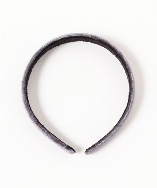 BEAMS BOY（ビームスボーイ）の「BEAMS BOY / ベロア ワイド カチューシャ（カチューシャ・レディース・ブラック/チャコールグレー・ONE SIZE）」の3枚目の写真