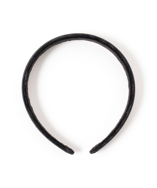 BEAMS BOY（ビームスボーイ）の「BEAMS BOY / ベロア ワイド カチューシャ（カチューシャ・レディース・ブラック/チャコールグレー・ONE SIZE）」の5枚目の写真