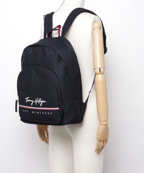 TOMMY HILFIGER（トミーヒルフィガー）の「TOMMY HILFIGER / トミー ヒルフィガー YORK HP BACK PACK バックパック（バックパック/リュック・メンズ・ブラック/ネイビー・FREE）」の5枚目の写真
