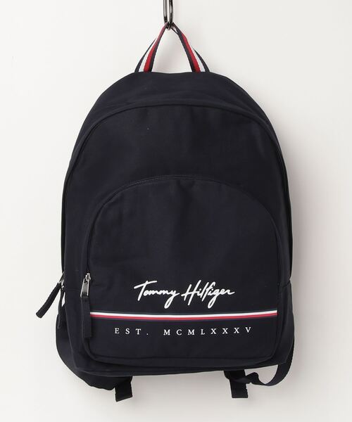 TOMMY HILFIGER（トミーヒルフィガー）の「TOMMY HILFIGER / トミー ヒルフィガー YORK HP BACK PACK バックパック（バックパック/リュック・メンズ・ブラック/ネイビー・FREE）」の4枚目の写真