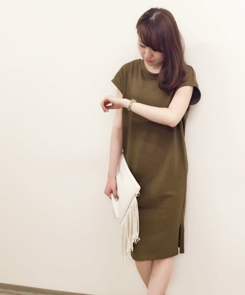 Chico(チコ)の「ボーダーマキシOP(ワンピース・レディース・ブラック/オリーブ/グレー・FREE)」の3枚目の写真