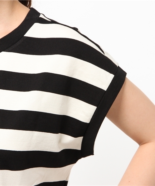 Chico(チコ)の「ボーダーマキシOP(ワンピース・レディース・ブラック/オリーブ/グレー・FREE)」の9枚目の写真