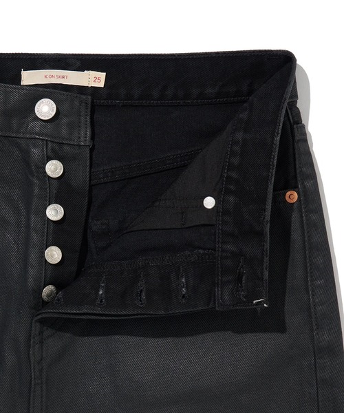 Levi's（リーバイス）の「Levi's/リーバイス ICON スカート ブラック POSH PARTY（デニムスカート・レディース・ブラック・23inch/24inch/27inch/26inch/25inch/28inch）」の9枚目の写真