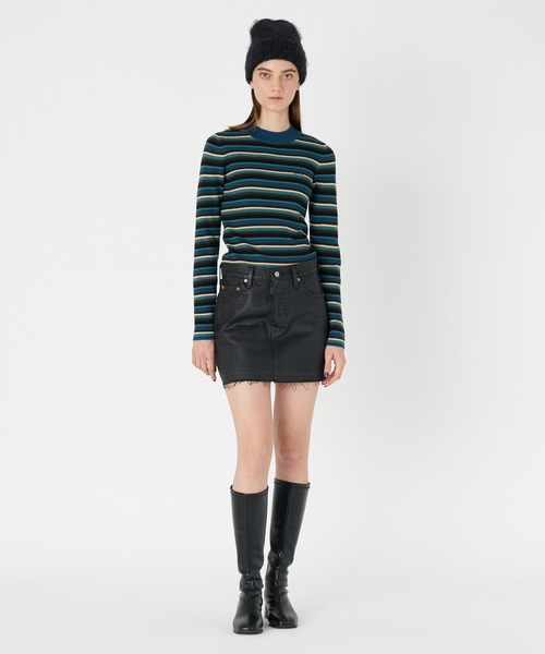 Levi's（リーバイス）の「Levi's/リーバイス ICON スカート ブラック POSH PARTY（デニムスカート・レディース・ブラック・23inch/24inch/27inch/26inch/25inch/28inch）」の16枚目の写真