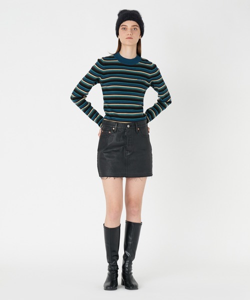 Levi's（リーバイス）の「Levi's/リーバイス ICON スカート ブラック POSH PARTY（デニムスカート・レディース・ブラック・23inch/24inch/27inch/26inch/25inch/28inch）」の18枚目の写真