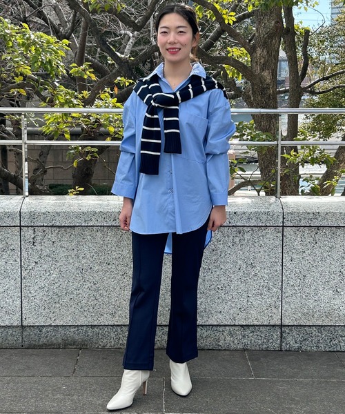 未使用品 ファビアナフィリッピ　ブッシュリネンベイカーパンツ　M 二子玉) FABIANA FILIPPI ファビアナフィリッピ サイドライン