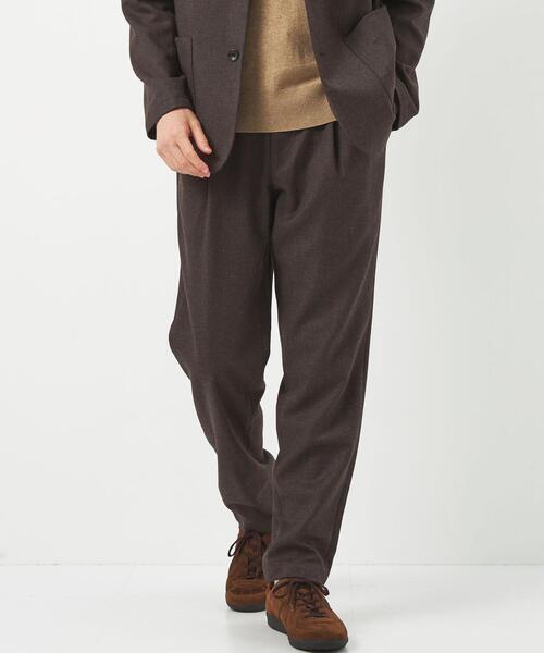 green label relaxing（グリーンレーベルリラクシング）の「フラノツイル 2プリーツ ユーティリティー パンツ -ウォッシャブル・ストレッチ-（その他パンツ・メンズ・ダークブラウン/グレー/ネイビー・XL/L/S/M）」の3枚目の写真