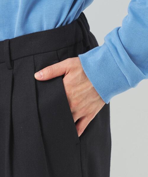 green label relaxing（グリーンレーベルリラクシング）の「フラノツイル 2プリーツ ユーティリティー パンツ -ウォッシャブル・ストレッチ-（その他パンツ・メンズ・ダークブラウン/グレー/ネイビー・XL/L/S/M）」の9枚目の写真