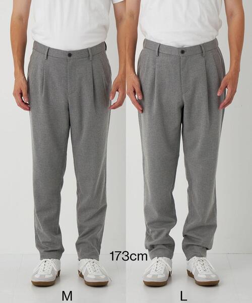 green label relaxing（グリーンレーベルリラクシング）の「フラノツイル 2プリーツ ユーティリティー パンツ -ウォッシャブル・ストレッチ-（その他パンツ・メンズ・ダークブラウン/グレー/ネイビー・XL/L/S/M）」の17枚目の写真