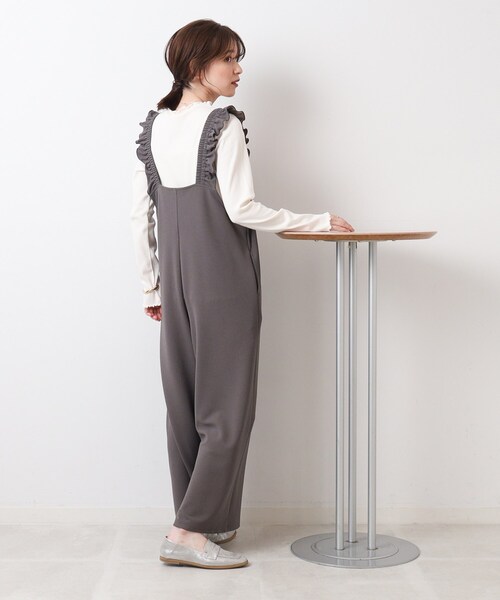 SHOO・LA・RUE（シューラルー）の「◆メロー使いボトルネック長袖インナー（Tシャツ/カットソー・レディース・オフホワイト/ブラック/ブラウン系・02/03/04）」の6枚目の写真