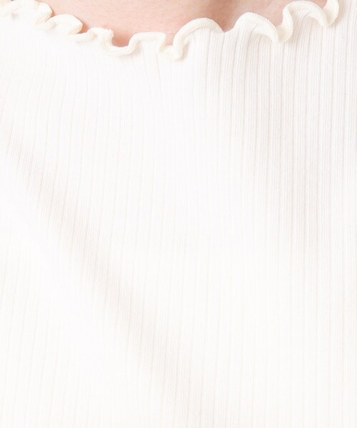 SHOO・LA・RUE（シューラルー）の「◆メロー使いボトルネック長袖インナー（Tシャツ/カットソー・レディース・オフホワイト/ブラック/ブラウン系・02/03/04）」の21枚目の写真