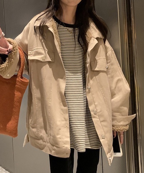 wears(ウェアーズ)の「ボーダービッグシルエットトレーナー(Tシャツ/カットソー・レディース・ホワイト/ブラック・FREE)」の9枚目の写真