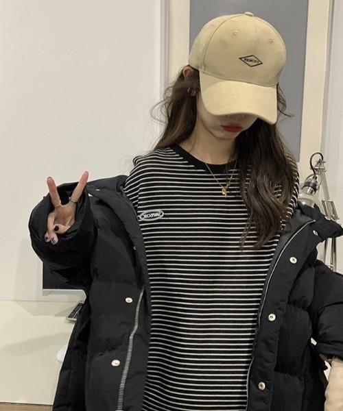 wears(ウェアーズ)の「ボーダービッグシルエットトレーナー(Tシャツ/カットソー・レディース・ホワイト/ブラック・FREE)」の18枚目の写真