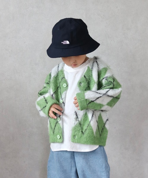 CIAOPANIC TYPY（チャオパニックティピー）の「【WEB限定カラー】【KIDS】アソートジャガードシャギーニットカーディガン（カーディガン/ボレロ・キッズ・ベージュ/ネイビー/パープル/ブラウン/グリーン・S/M/L/XL/XXL）」の16枚目の写真