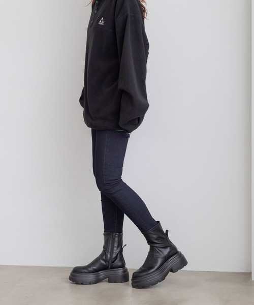 LOWRYS FARM（ローリーズファーム）の「スタイルアップデニムスキニーパンツ　969874（デニムパンツ・レディース・グレー/ネイビー/ブルー・SMALL/LARGE/MEDIUM）」の7枚目の写真