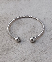 tone | kare/ダブルボールツイストバングル　サージカルステンレス 316L　メンズ・レディース兼用【 汗・水に強い 】(バングル/リストバンド)