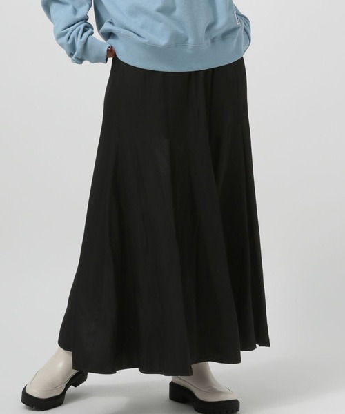 BAYFLOW(ベイフロー)の「キリカエフレアスカート(スカート・レディース・モカ/ブラック/グレイッシュベージュ・MEDIUM/SMALL)」の2枚目の写真