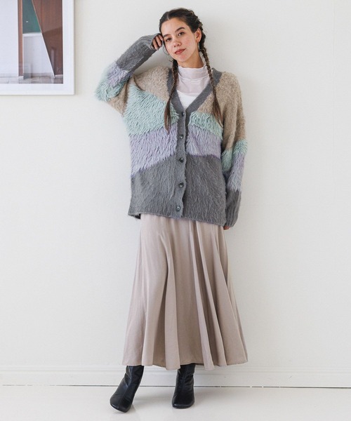 BAYFLOW(ベイフロー)の「キリカエフレアスカート(スカート・レディース・モカ/ブラック/グレイッシュベージュ・MEDIUM/SMALL)」の6枚目の写真