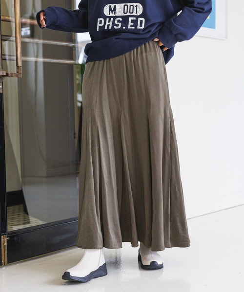 BAYFLOW(ベイフロー)の「キリカエフレアスカート(スカート・レディース・モカ/ブラック/グレイッシュベージュ・MEDIUM/SMALL)」の4枚目の写真
