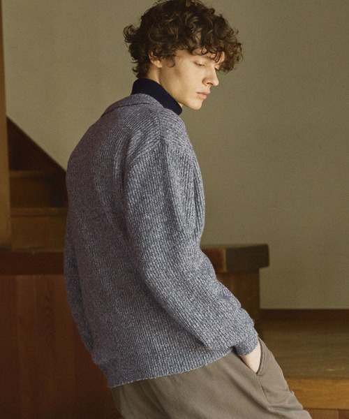 Bleme（ブレム）の「ミックススキッパーニット（ニット/セーター・メンズ・ベージュ/グレー/マスタード/ブラック・XL/S/L/M）」の16枚目の写真