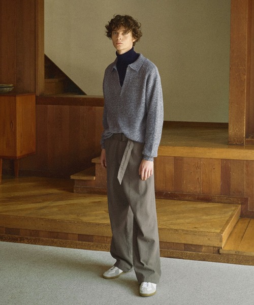 サカイ 異素材切替 ニット セーター｜ジッパーポケット★美品 ◇関税込◇*sacai*ナイロンツイル ミックスニット プルオーバー