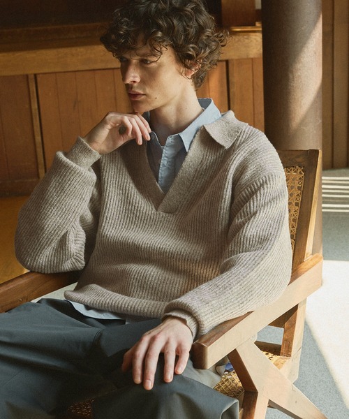 ミックススキッパーニット（ニット/セーター）｜Bleme（ブレム）の