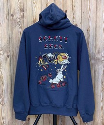 schott（ショット）の「HOODED SWEAT DRAGON & BUNNY プルパーカー（パーカー）」