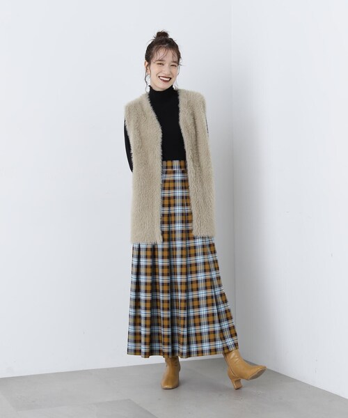 N.（N. Natural Beauty Basic）（エヌエヌナチュラルビューティーベーシック）の「◆ボタンカフススリーブカットソー（Tシャツ/カットソー・レディース・オフホワイト/ブラック/ミント・MEDIUM）」の8枚目の写真