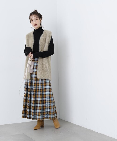 N.（N. Natural Beauty Basic）（エヌエヌナチュラルビューティーベーシック）の「◆ボタンカフススリーブカットソー（Tシャツ/カットソー・レディース・オフホワイト/ブラック/ミント・MEDIUM）」の10枚目の写真